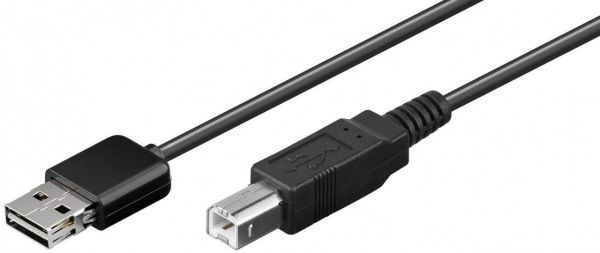 EASY USB Sync- und Ladekabel 1,80m, Schwarz